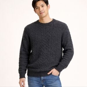 Aran Country 100% New Wool Cable Knit Sweater XL Made in Ireland Fisherman